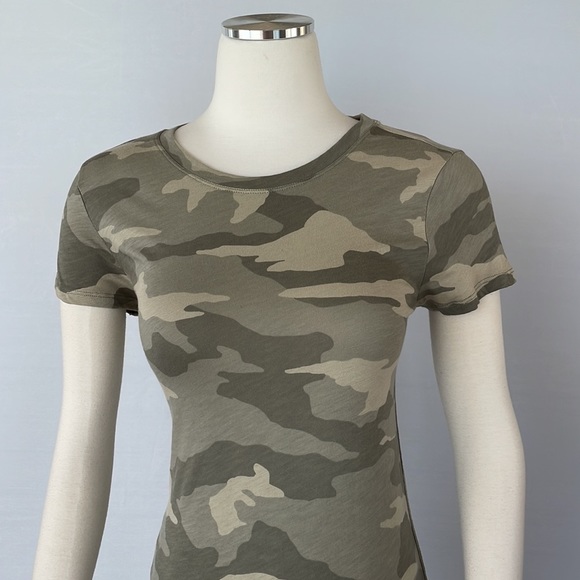 NWOT Athleta Organic Camo T Green Size X Small - Picture 5 of 11